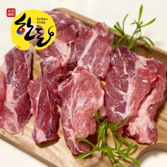 (돼지한마리당 200g) 특수부위!! 담백하고 꼬들꼬들한 도깨비살 300g 